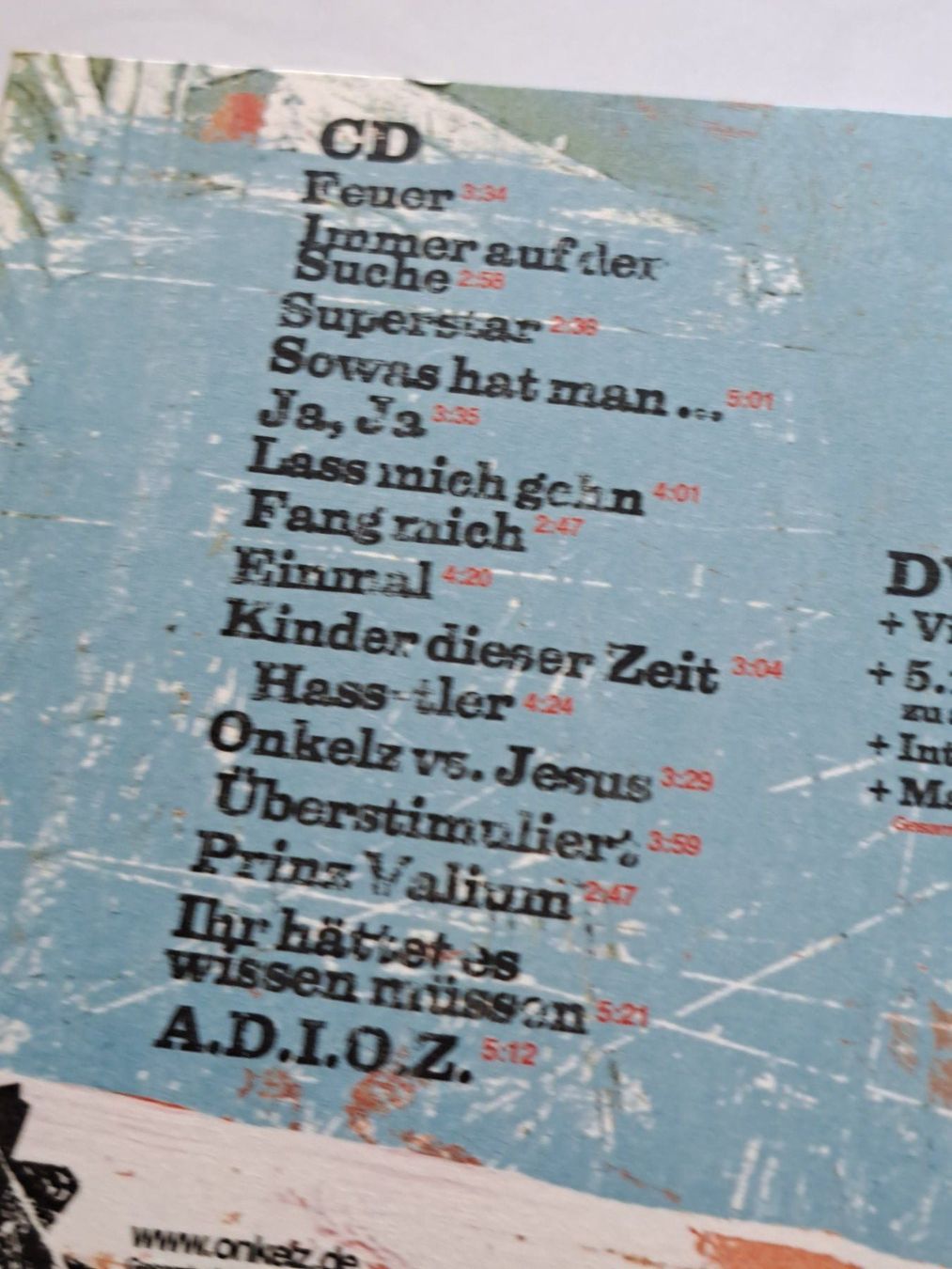CDs: CD Böhse Onkelz – Adios – Gebraucht aus Pully von bro_n52j 2