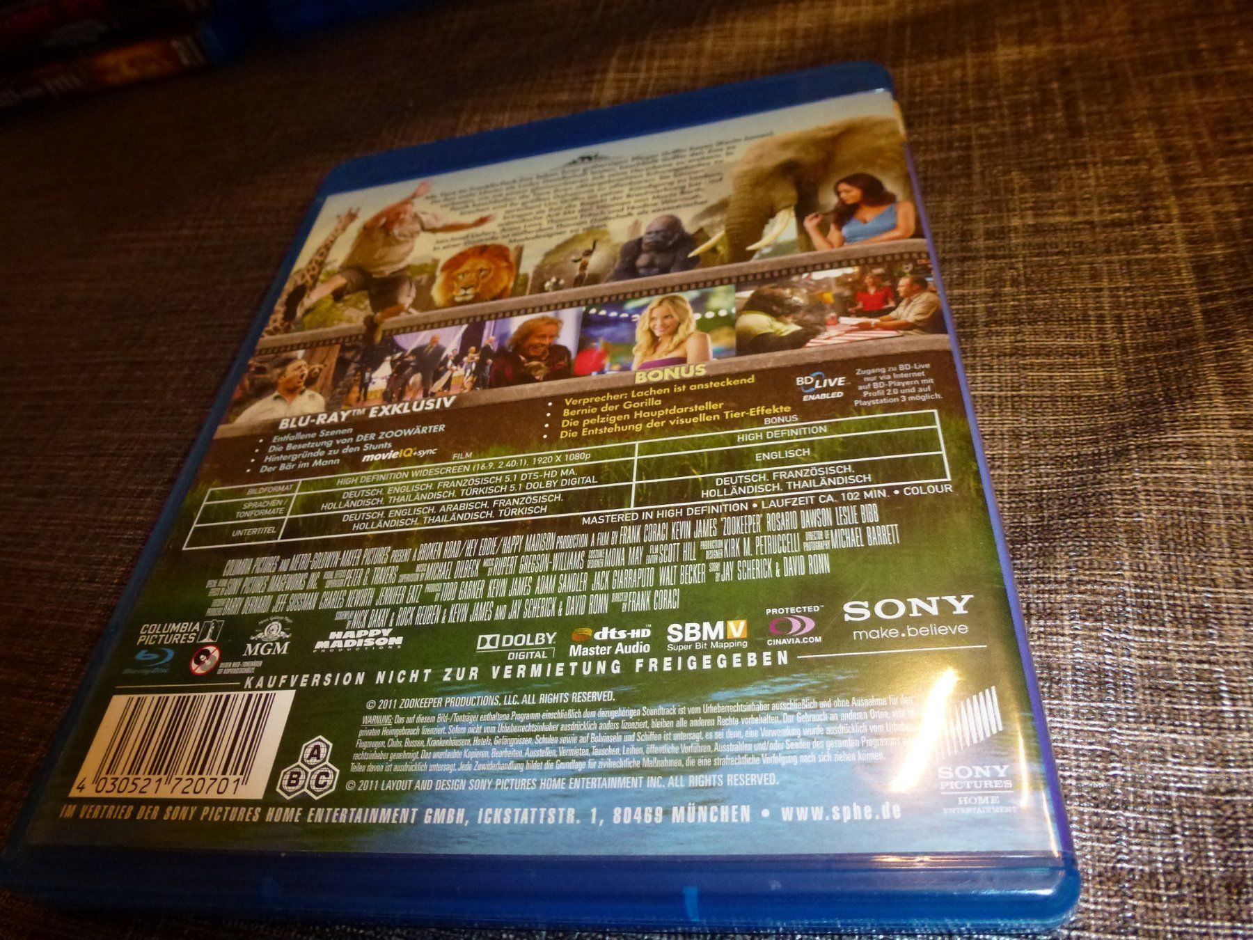 Tutti i DVDs: Der Zoowärter BLU-RAY – Usato da Olten venduto da Disc-Verkauf 2