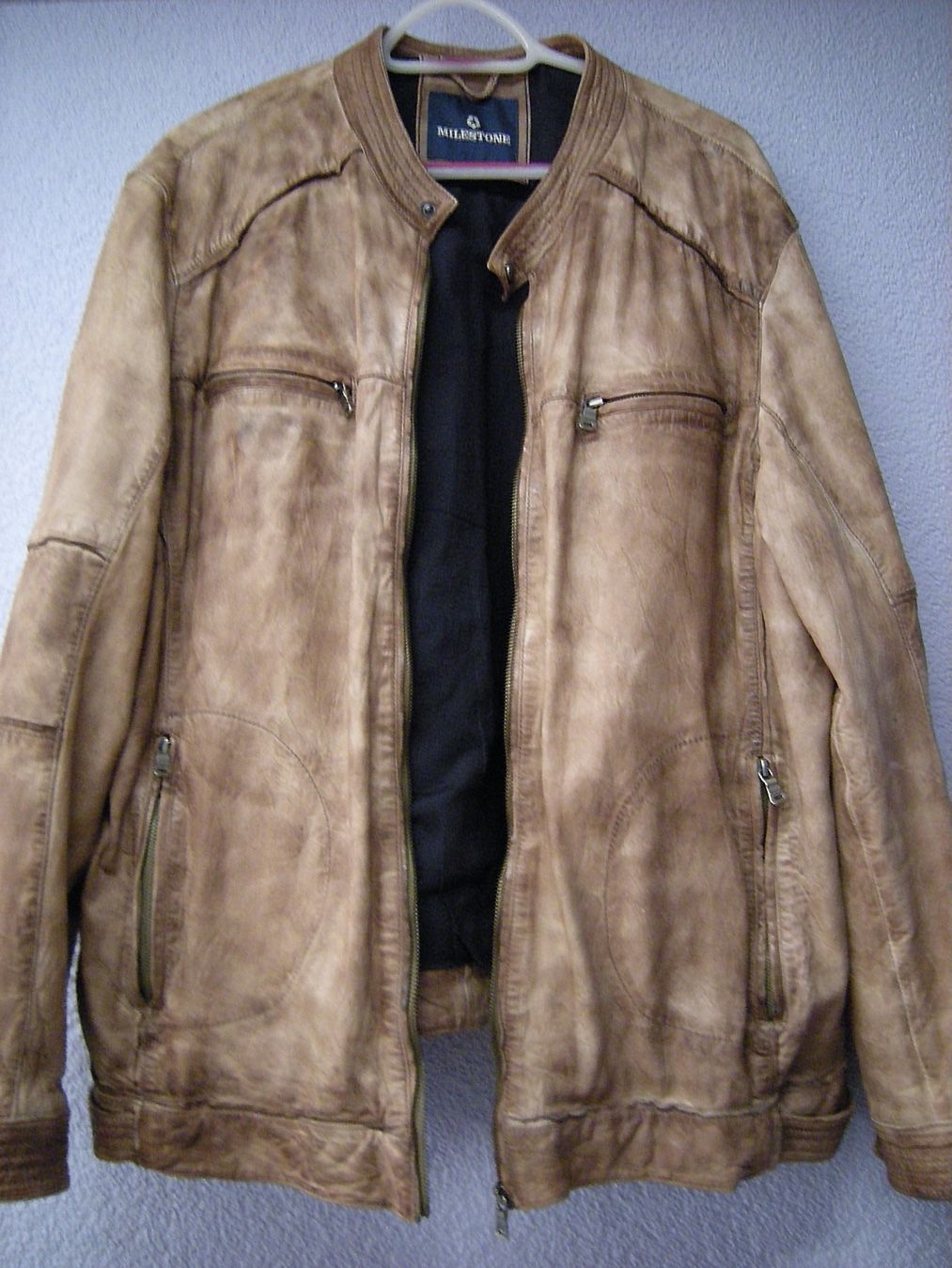 Vestes: LEDERJACKE BRAUN MELIERT – D'occasion à Basel par Ceebee62 1