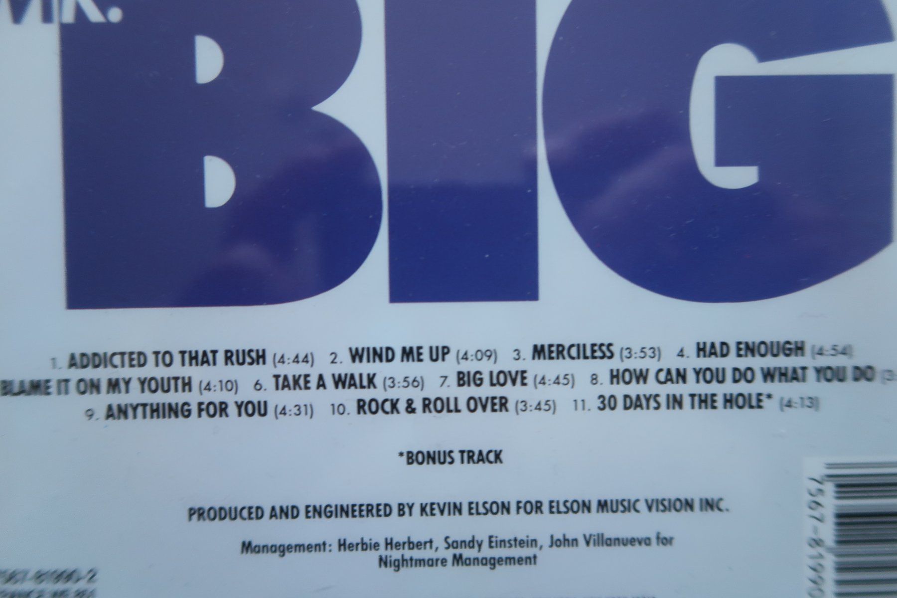 CD: MR. BIG - ST  - mit BONUS TRACK - CD – Usato da Basel venduto da Patiscat 2