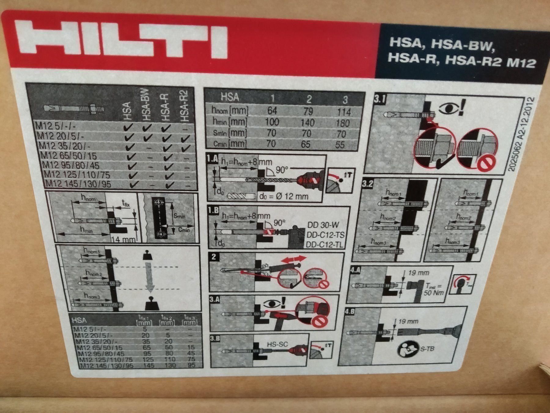 Hilti Ferramenta: 2 Stk. Durchsteckanker M12 x 145, NEU – Nuovo (secondo la descrizione) da Döttingen venduto da Schlei 2