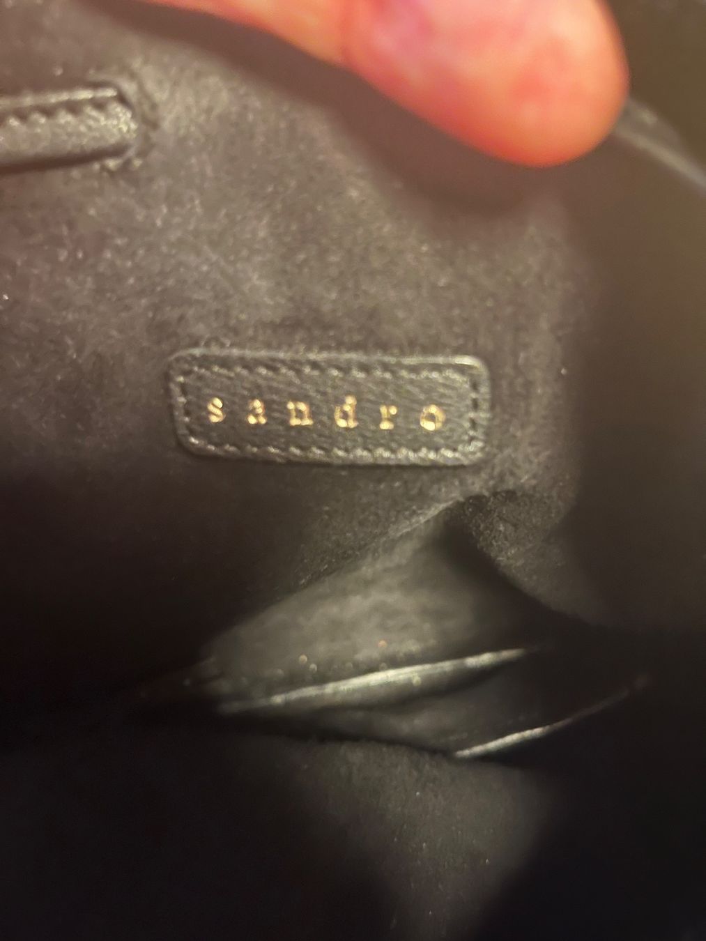 Sandro Borse da donna: Leder Tasche Sando schwarz Beutel Typ – Usato da Zürich venduto da maral787 2