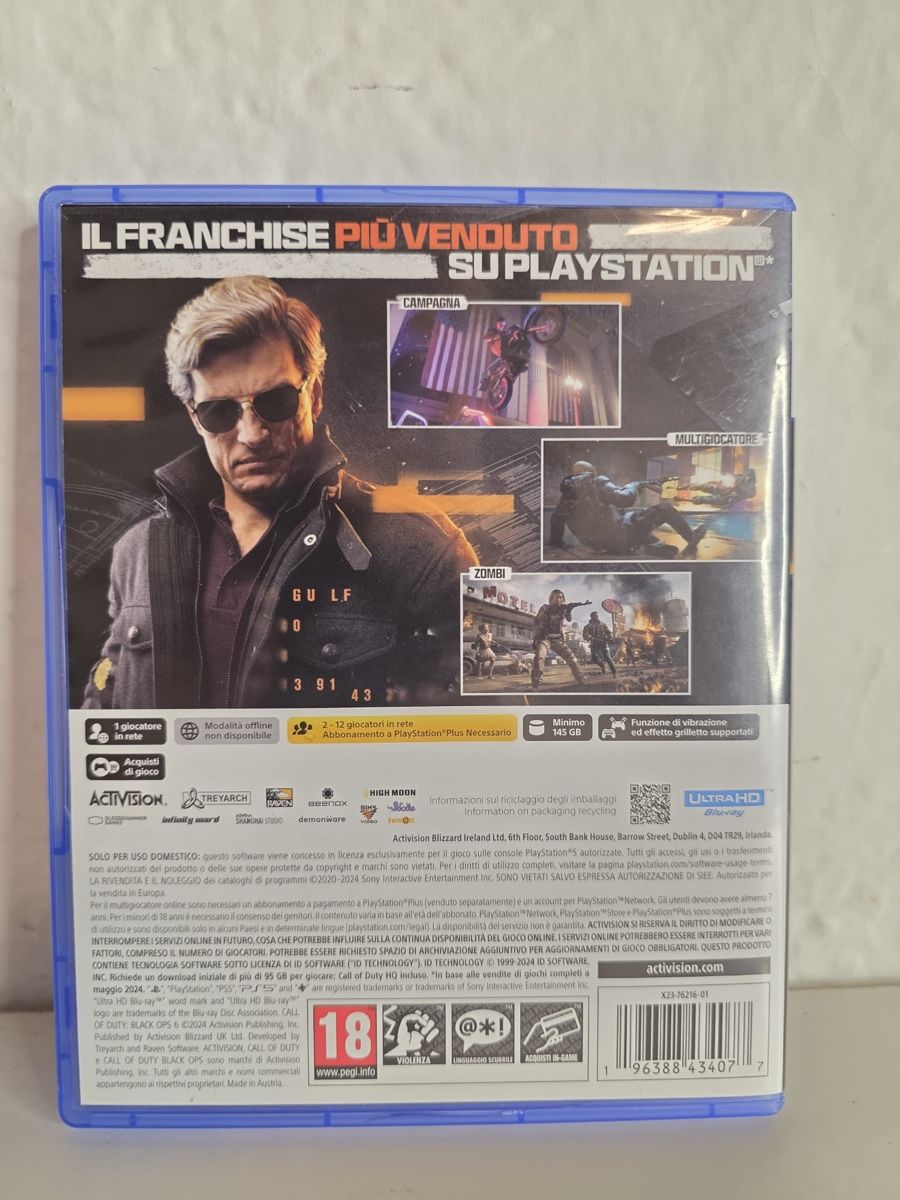Sony Giochi: Call of Duty Black Ops 6 PS5 Game – Usato da Ehrendingen venduto da bubulence 1