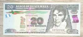 Billet Guatemala 20 Quetzales UNC _1