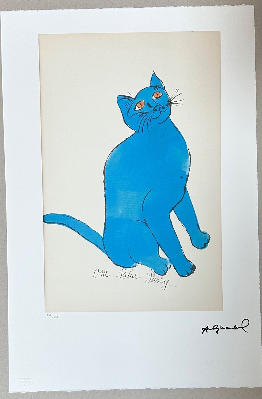 Posters & Illustrations: Warhol: Sam the Cat 44/100 – Neuf (Voir description) à Meilen par Smgdesign