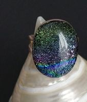 REGENBOGEN RING IN 925 SILBER