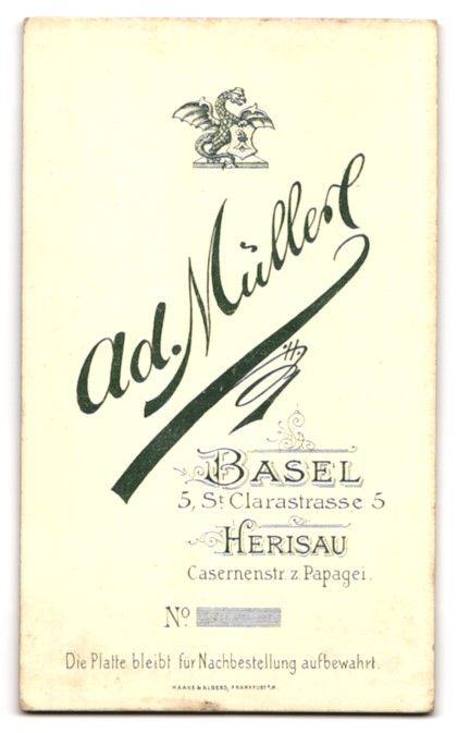 Photos & affiches: Fotografie Ad. Müller, Basel, St. Clara – D'occasion à Berlin par bartko-reher 1