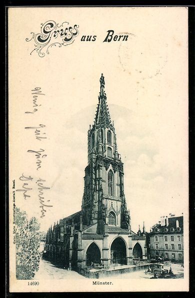 Cartoline postali: AK Bern, Münster – Usato da Berlin venduto da bartko-reher