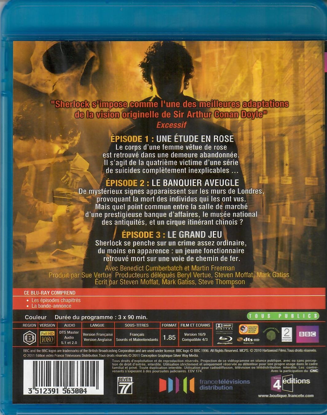 Tutti i DVDs: Sherlock - Saison 1 - Benedict Cumberbatch – Nuovo (secondo la descrizione) da St.Antoni venduto da Leiasolo 1