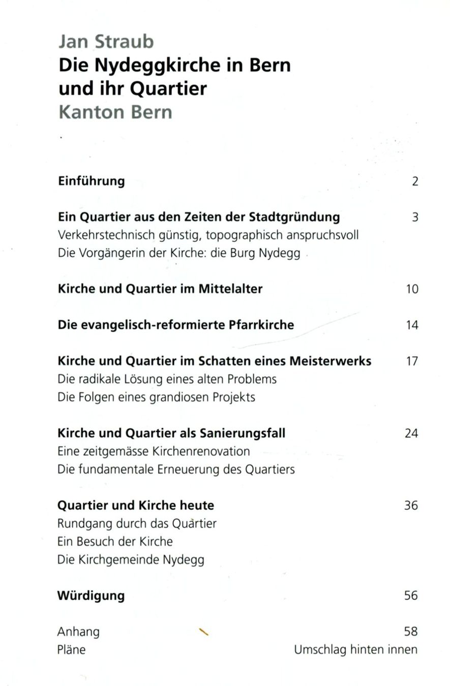 Libri: Bern, Nydeggkirche, Kunstführer – Usato da Aarau venduto da Elmaar41 2