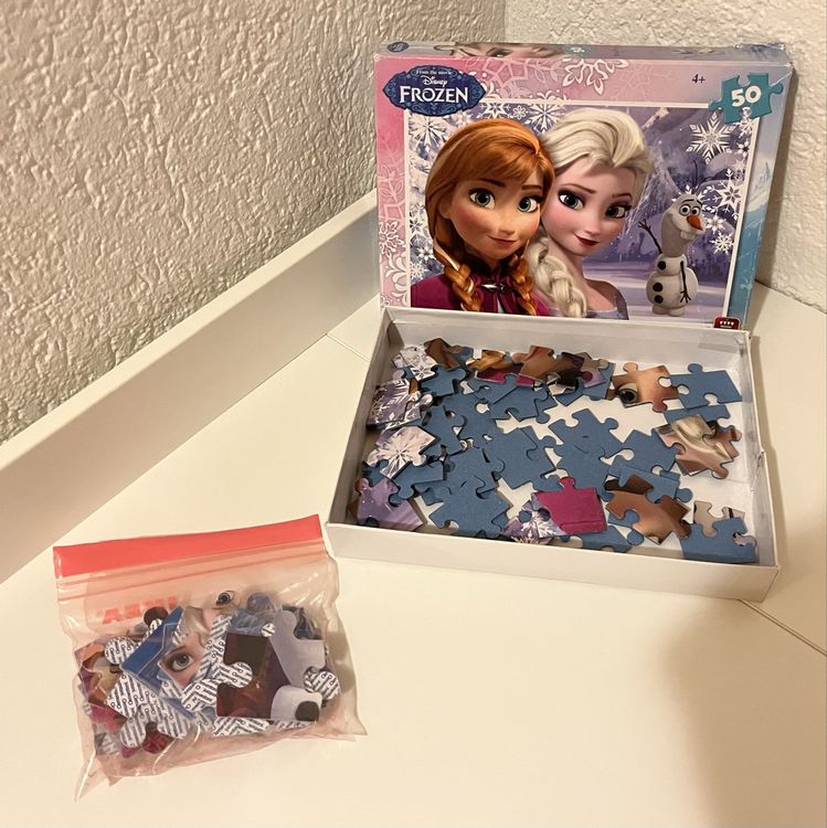 2x Frozen Puzzle 50 Teile Disney Elsa Anna Olaf ab 4+ | Kaufen auf Ricardo