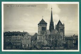 Genève et les Tours de St. Pierre, ungelaufen,  ca. 1928