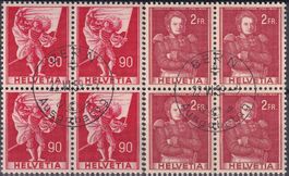 1959: Nr.340+342, Viererblöcke +Ersttags-Stempel: Kat: 80.-