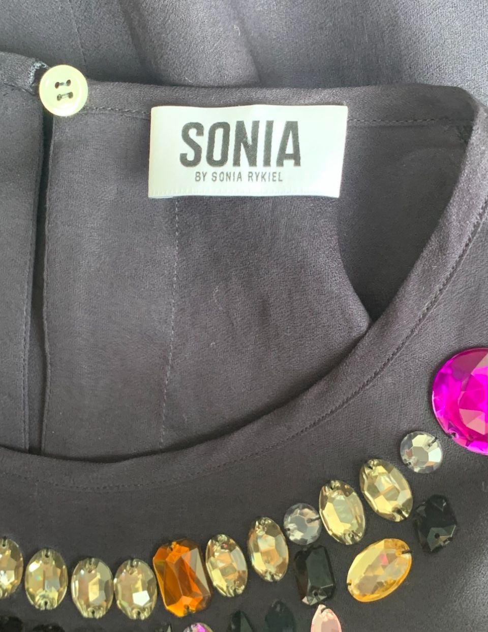 Sonia Rykiel Top: Superbe pull blouse avec top  SONIA BY SONIA RYKIEL strass – Nuovo (secondo la descrizione) da Martigny venduto da only__you 8