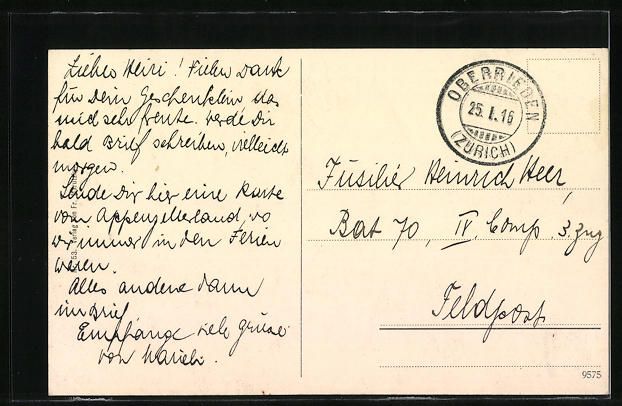 Cartoline postali: Rehetobel, Ortsansicht mit dem Alpstein – Usato da Berlin venduto da bartko-reher 1