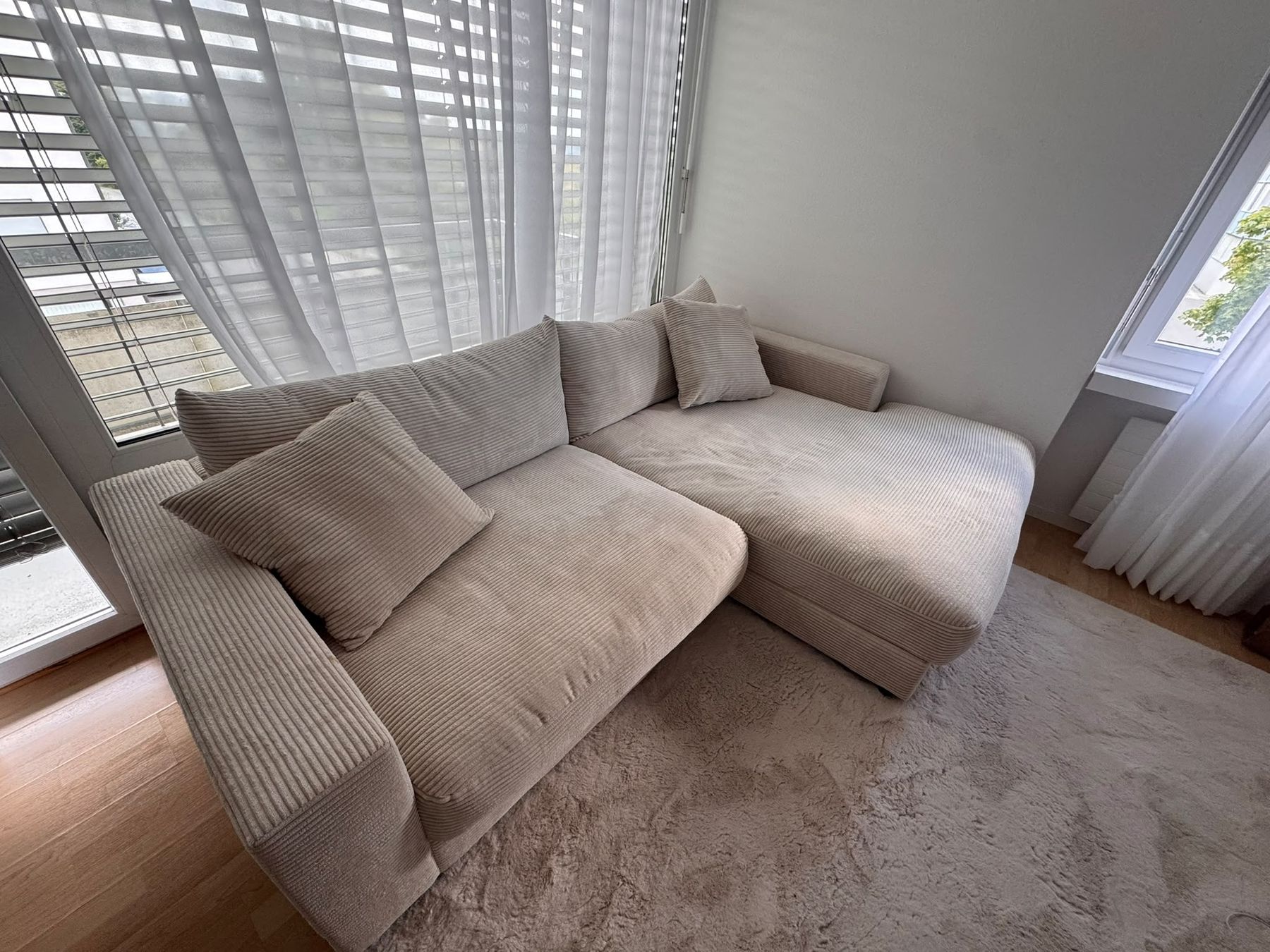 Divani: Ecksofa Pedro Beige Cord Beige ( Mömax) – Nuovo (secondo la descrizione) da Bühler venduto da Xevixcat 1