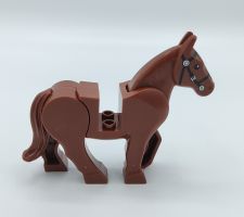 LEGO Pferd Braun Braunes, Reddish Brown, Neu