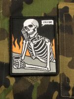 Schweiz Abzeichen Badge Patch Skull Totenkopf TAZ 90 Armee