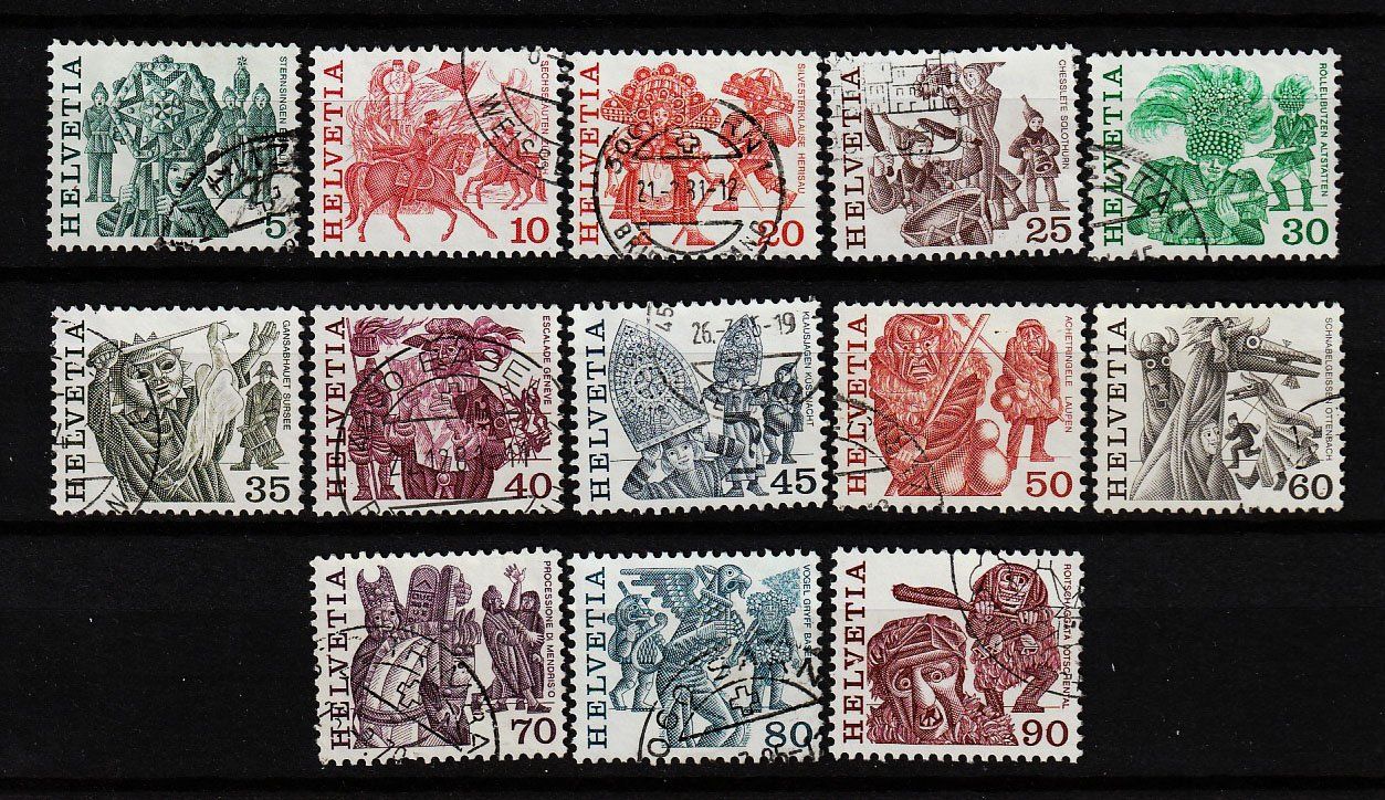 Tutti i francobolli: 1977-1984 Serie Volksbräuche – Usato da Arlesheim venduto da gaugi43