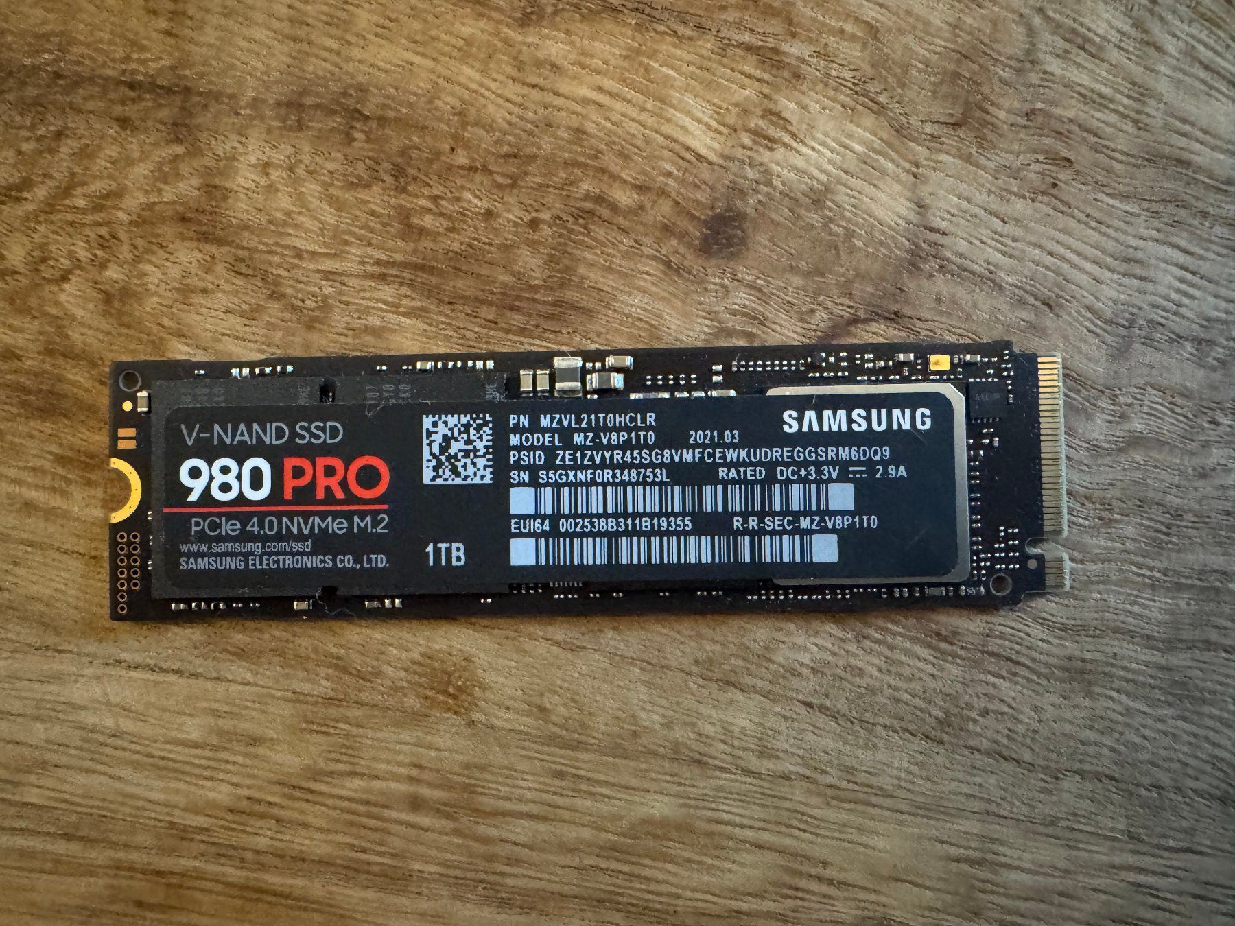PCs: Samsung 980 PRO 1TB NVMe SSD M.2 – Gebraucht aus Uitikon Waldegg von ioa_655y