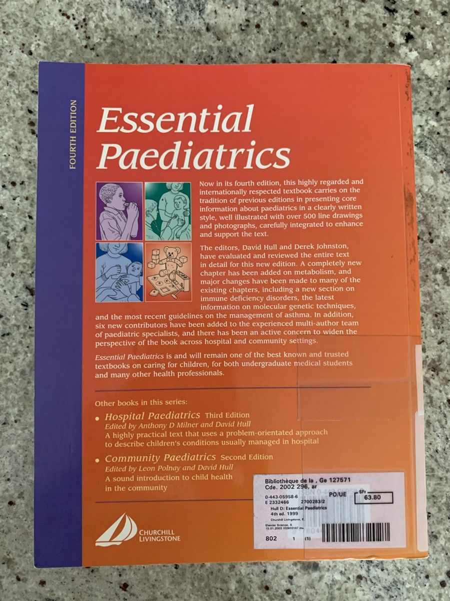 Bücher: Essential Paediatrics Textbook 4th Edition – Gebraucht aus Genève von sunsustains 1