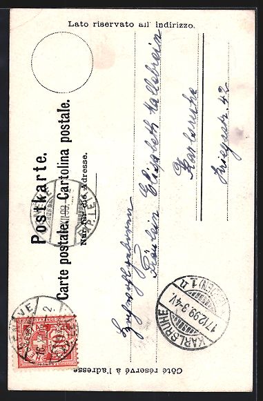 Ansichtskarten: AK Genève, Panorama et le Mont-Blanc – Gebraucht aus Berlin von bartko-reher 1