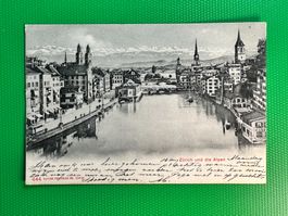 Zürich und die Alpen - 1905