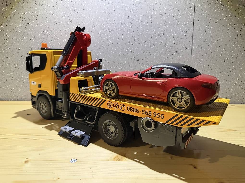 Giocattoli: BRUDER - LKW Abschleppdienst mit Auto – Usato da Seewen (SZ) venduto da manuelit0 2