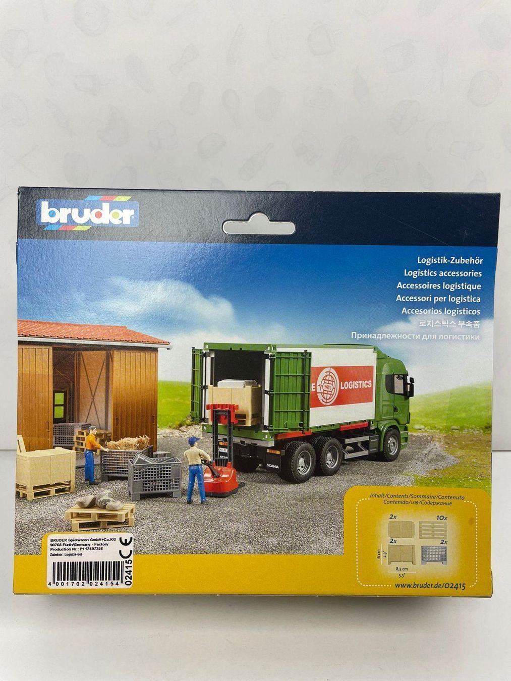 Bruder Giocattoli: Bruder Logistik Zubehör – Nuovo e nell'imballaggio originale da Wängi venduto da Thurgauer98 1