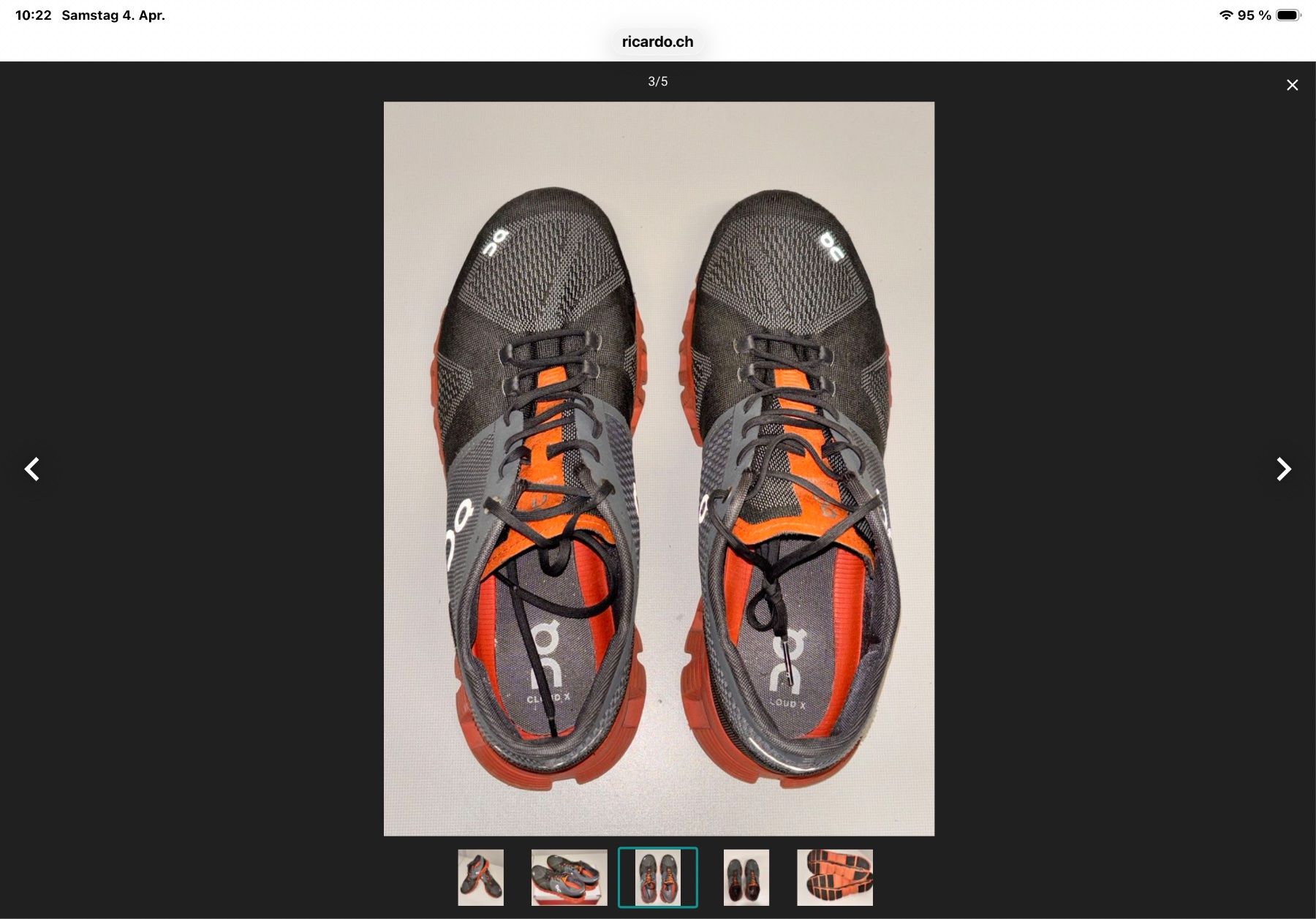 On Scarpe da uomo: ON herrenschuhe gr 44.5 – Usato da Langnau am Albis venduto da Judithsebi 2