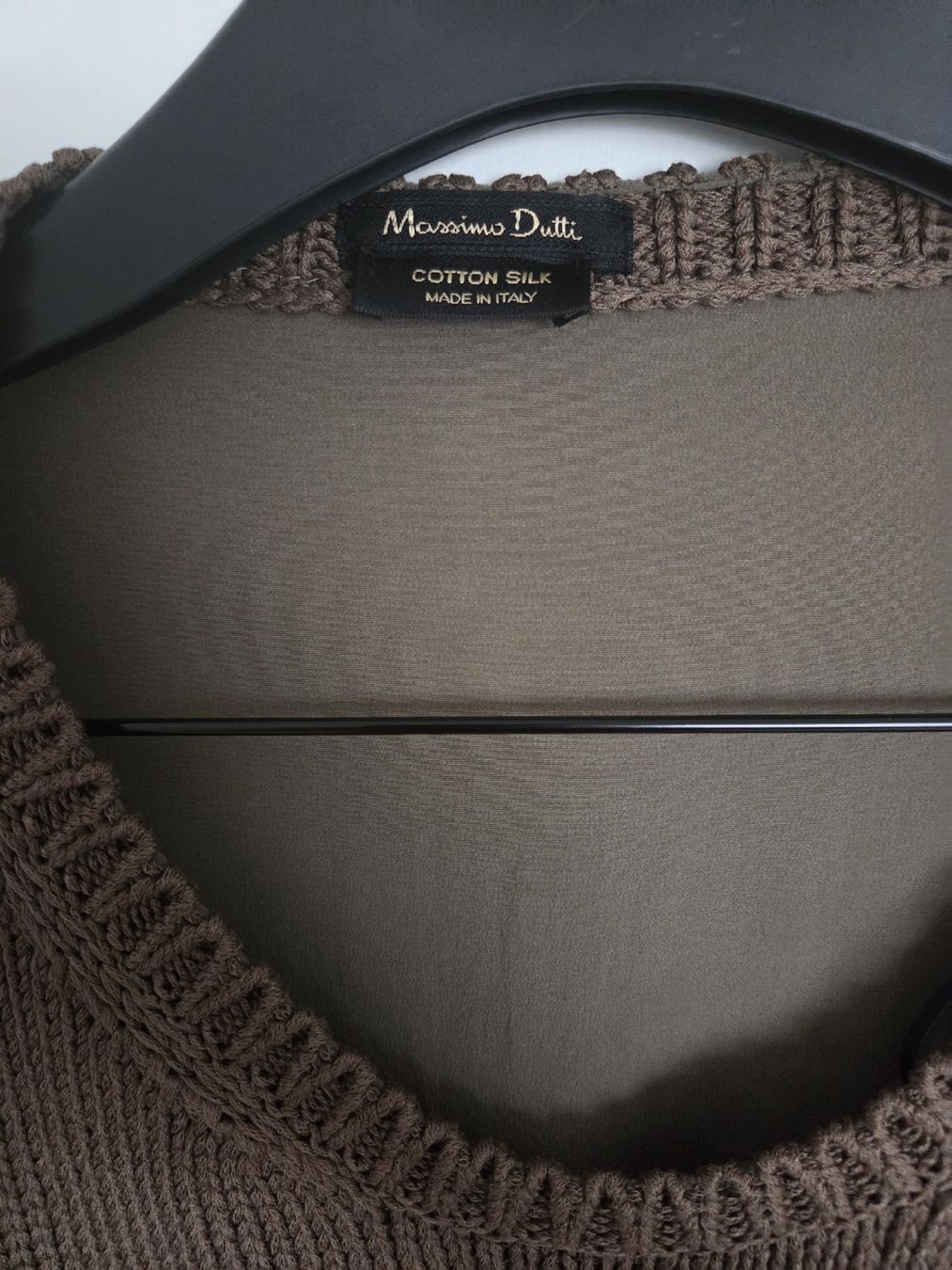 Massimo Dutti Top: Massimo Dutti Strickpullover, Gr. M, Baumwolle & Seide. Top. – Usato da Pfäffikon ZH venduto da e13_x2n5 2
