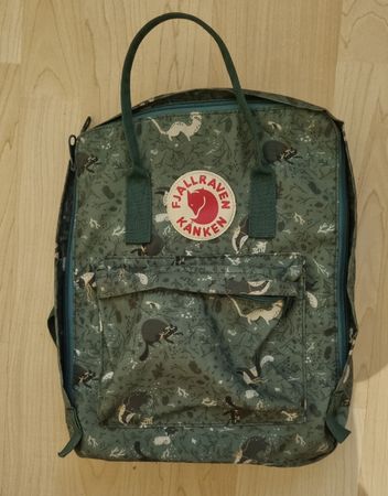 Fjällräven Kånken Rucksack grün Waldtiere