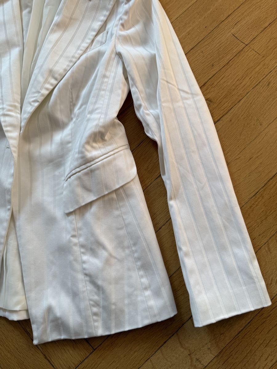 Jacken: Veste blanche de tailleur / blazer rayé Sinequanone T.38 – Gebraucht aus Lausanne von Stephaniesdressing 7