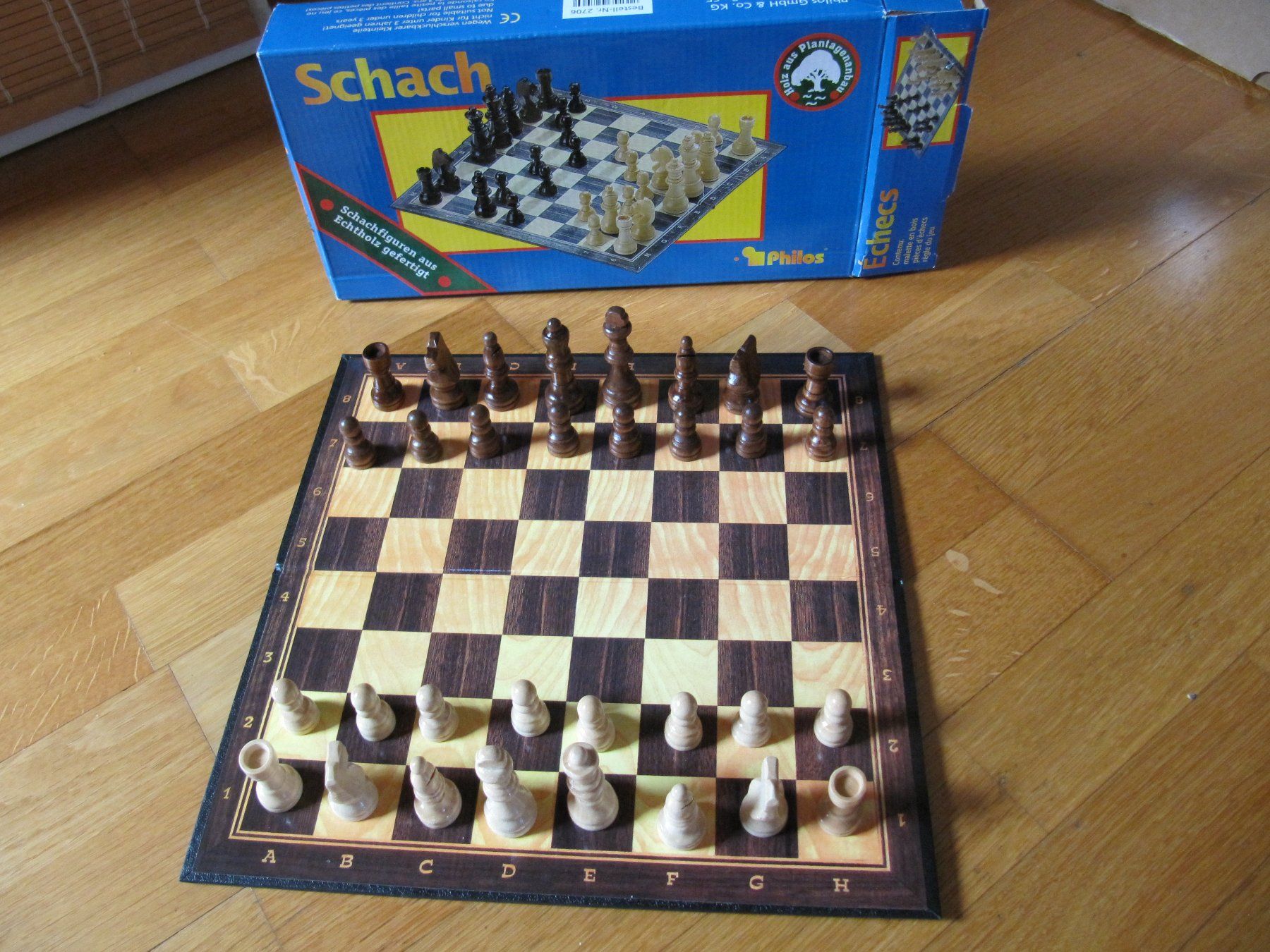 Giochi: Schachspiel Schachbrett mit Figuren Philos – Nuovo (secondo la descrizione) da Würenlos venduto da Carabella0