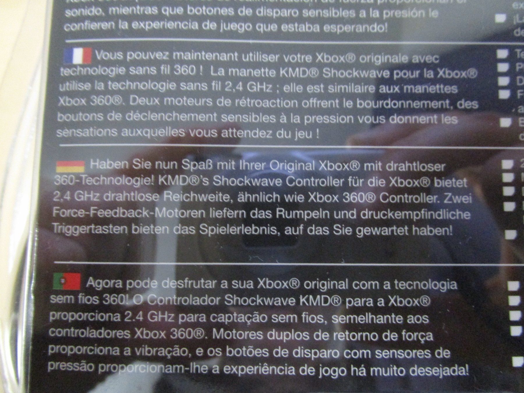Controller: Shockwave Wireless Controller Classic Xbox Neuware 2.4 Ghz – Nuovo e nell'imballaggio originale da Goldau venduto da agestuffer 2