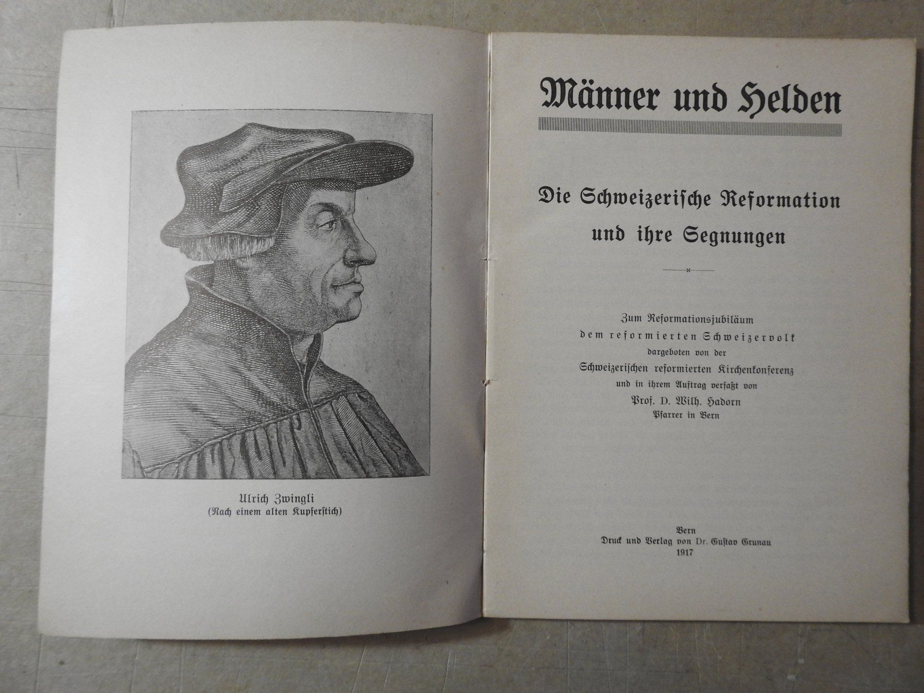 Libri: Männer und Helden Büchlein, Schweizer Reformation, 1917 – Usato da Uznach venduto da killroy99 1
