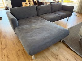 Ecksofa Anthrazit 286x185cm guter Zustand