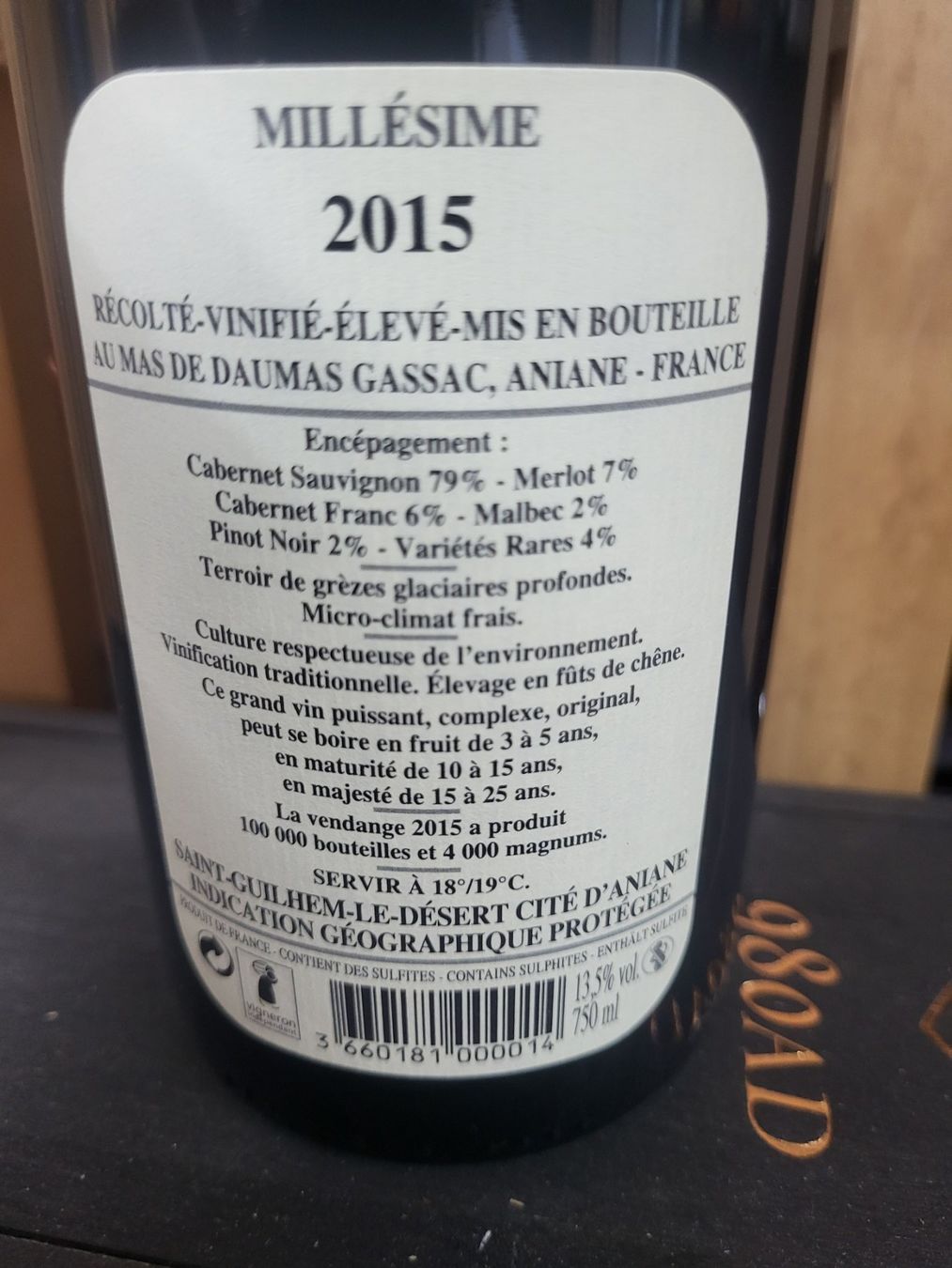 Vino: Mas de Daumas Gassac 2015 – Nuovo (secondo la descrizione) da Zürich venduto da xnanxaosi 1