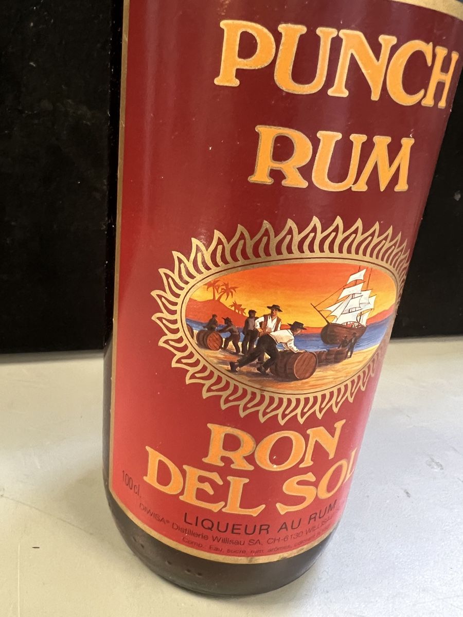 Bevande alcoliche: ANCIENNE BOUTEILLE PUNCH RHUM RON DEL SOL – Nuovo (secondo la descrizione) da Genève venduto da Leboucheoreilles 1