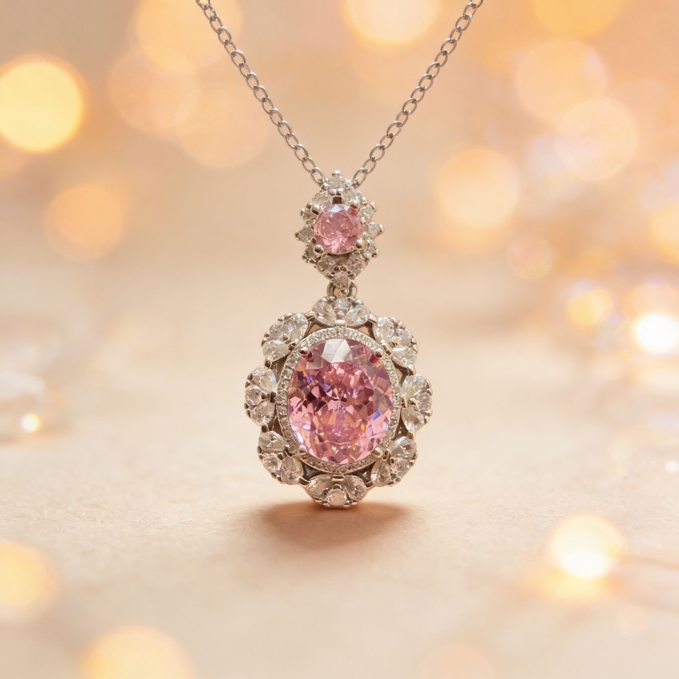 Altri gioielli: Ensemble bijoux rose scintillant – Nuovo e nell'imballaggio originale da St-Maurice venduto da Sandrinette123 2