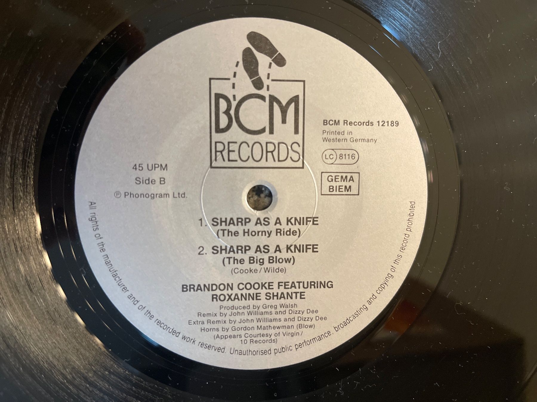 Dischi in vinile: A116/Brandon Cooke Roxanne Shante – Usato da Frutigen venduto da Philippe_jsp 2