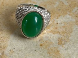 Vintage Ring edel GREEN (Grösse 53)
