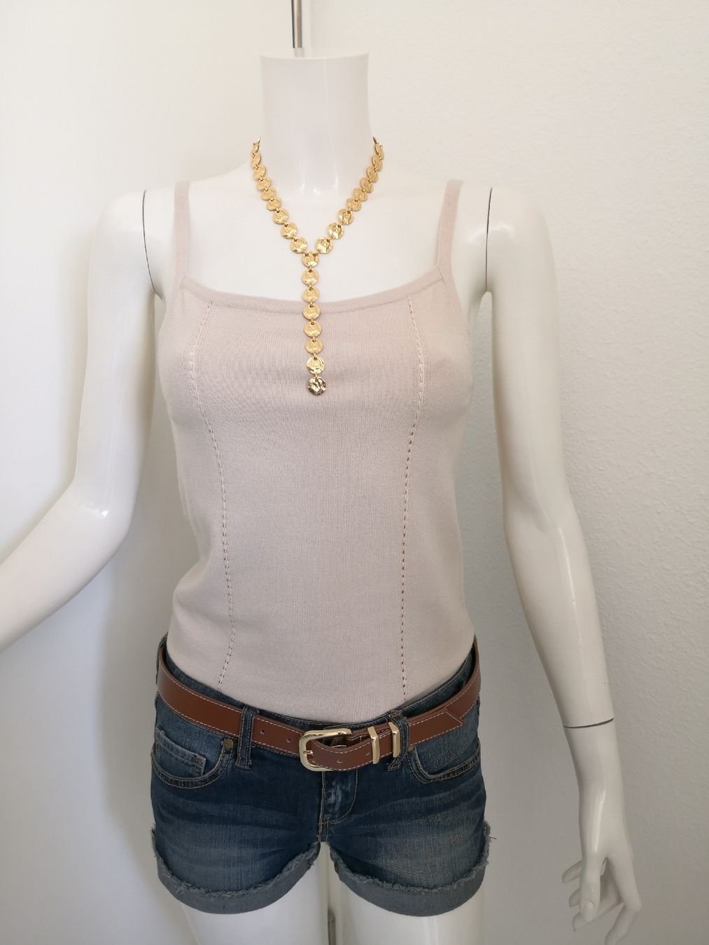 Mango Top: 🤩MANGO STRICK-TOP BEIGE – Nuovo (secondo la descrizione) da Olten venduto da Naja-Twins-Twins 8