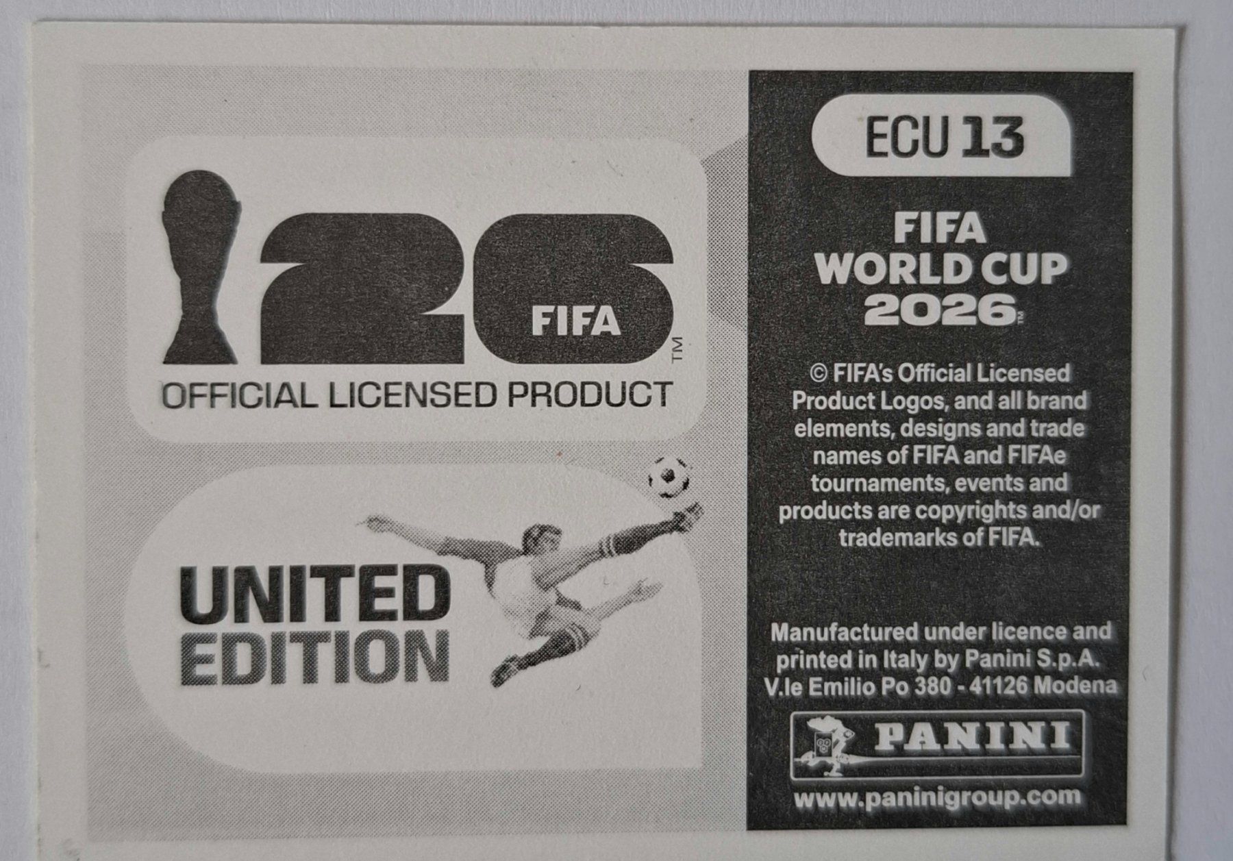 Panini Carte collezionabili: WM 2026 Paninibild Nr. ECU13.. – Nuovo (secondo la descrizione) da Rotkreuz venduto da keerthdi 1