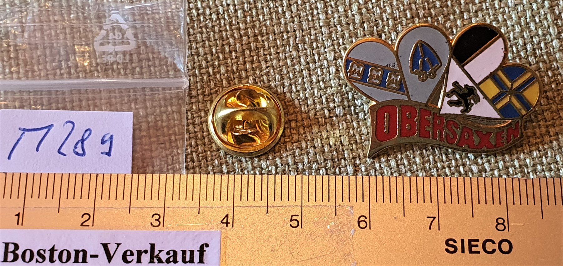 Placchette & Badge: M289 - Pin Obersaxen  -  Nr. 878 – Usato da Reinach BL venduto da Boston-Verkauf 2