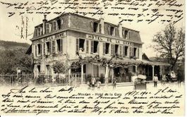 Hotel de la Gare Moudon  1902 - Stabstempel