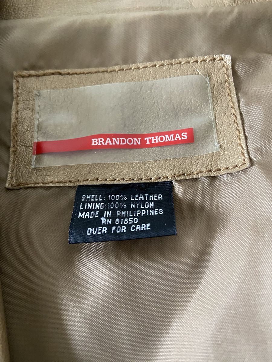 Giacche: Schöne, goldige Lederjacke BRANDON THOMAS – Nuovo (secondo la descrizione) da Oftringen venduto da andrax 1