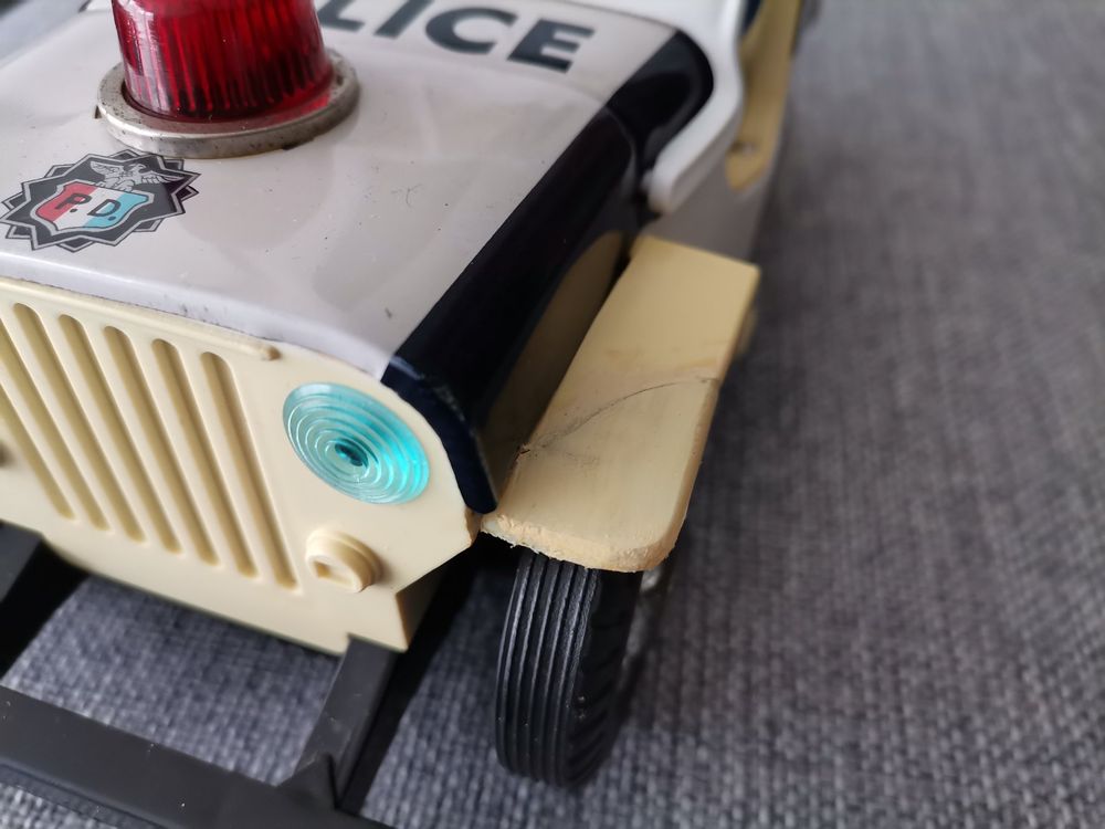 Jeep Police Patrol Nomura Made in Japan jouet en tôle 3