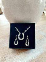 Schmuckset: Halskette & Ohrringe, Hufeisen