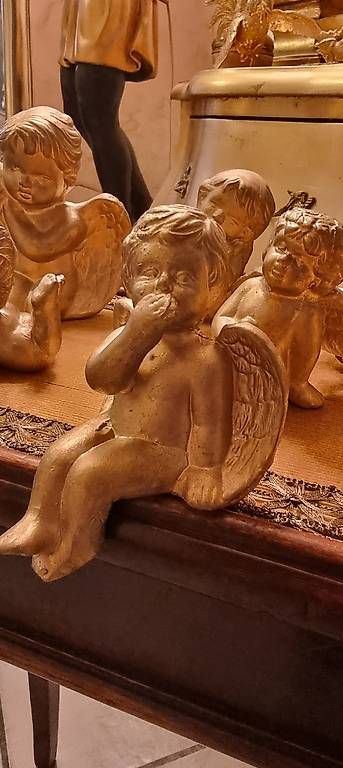 Alle Dekorationen: Goldenes Engel Set, 7 Stück – Gebraucht aus Kaufdorf von Nati-Nati 7
